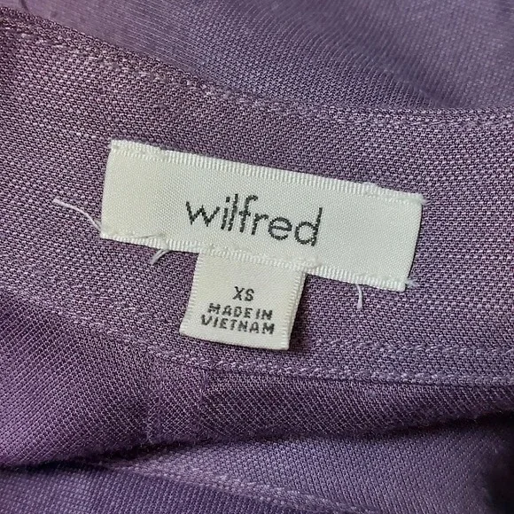 Wilfred Tunic Dress Women's XS Purple Viscose Boatneck Oversized Quiet Luxury - Picture 6 of 8